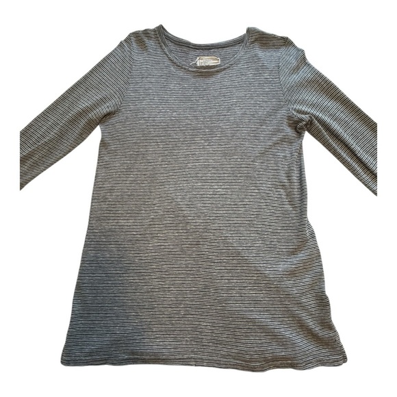 Current Elliott The Petit Tee 3/4 Sleeve In Stevie Stripe - Size Small - Picture 3 of 14